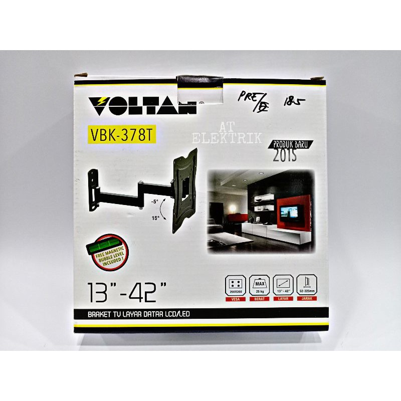 Bracket TV / Breket TV LED Layar datar / LCD - LED bentuk lengan VOLTAN 13&quot; - 42&quot;