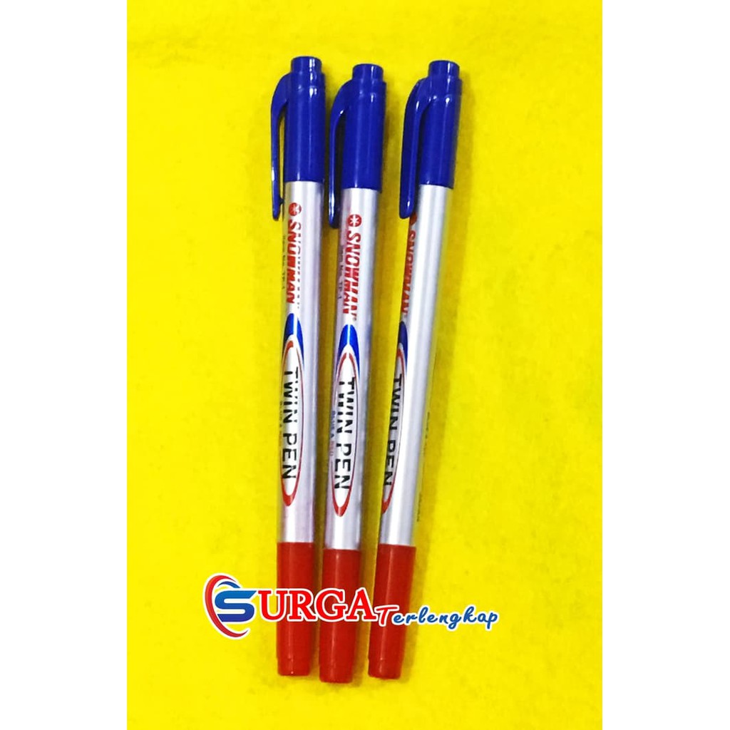 

Promo Spidol Twin Pen Snowman Merah Biru Berkualitas