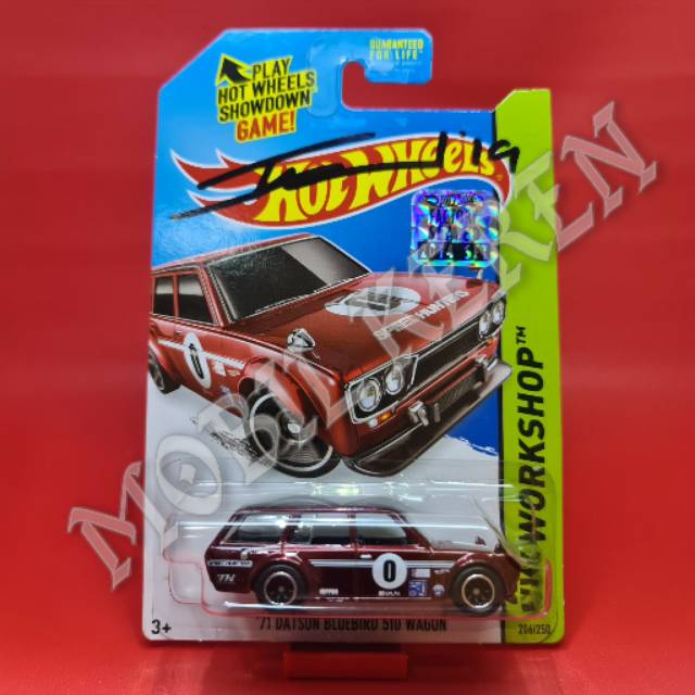 Diecast Hot Wheels US Card FS Factory Sealed 2014 set Super Treasure Hunt 71 Datsun Bluebird 510 Wag