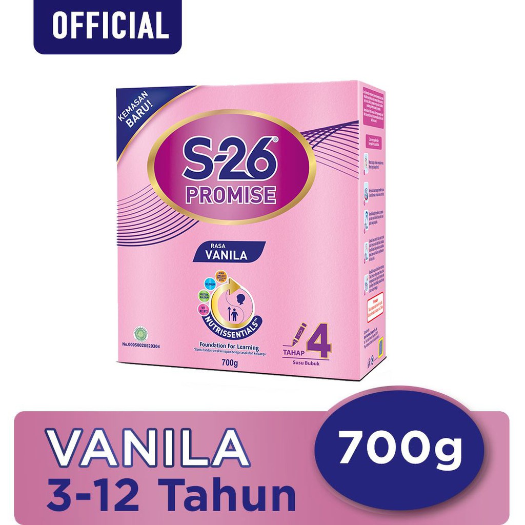 S-26 PROMISE  VANILA TAHAP 4 700 GR