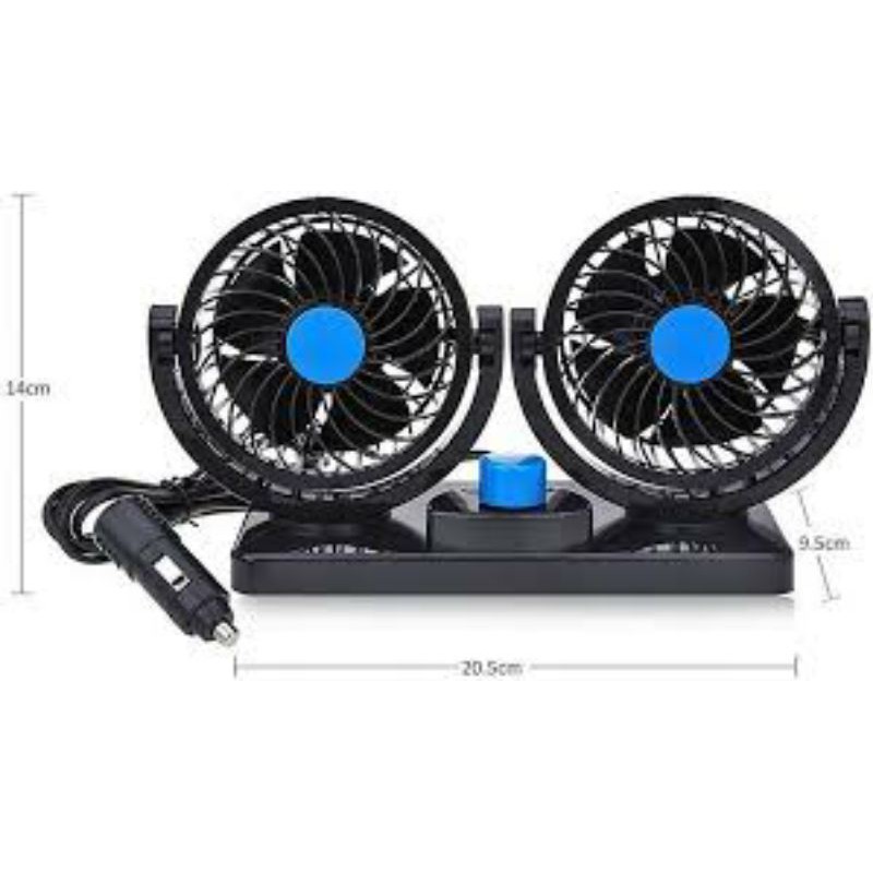 Kipas Mobil double blower 12V