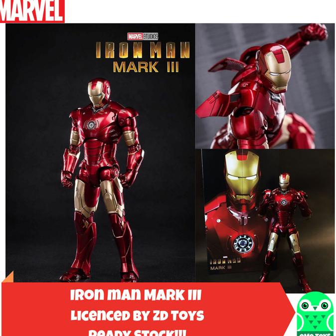 Marvel ZD Toys Ironman Mark 3 ironman MK III Original Iron man
