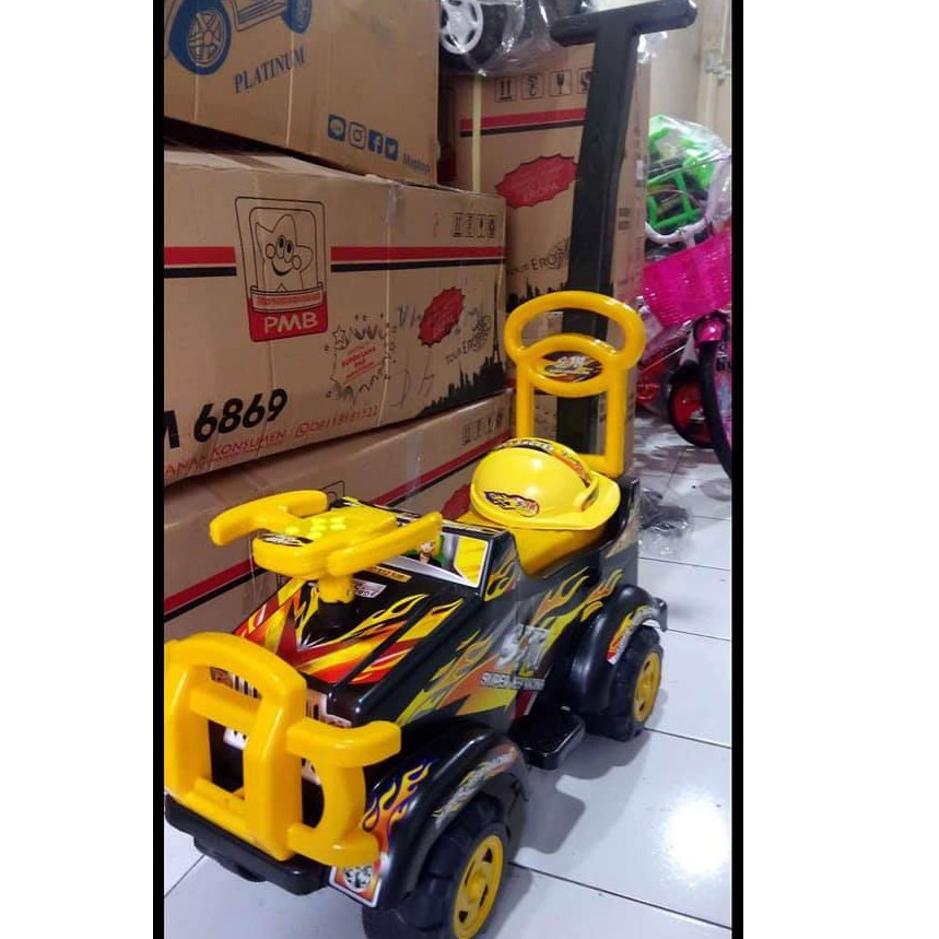 Mobil dorong anak SJR RECING bisa duduk bonus helm