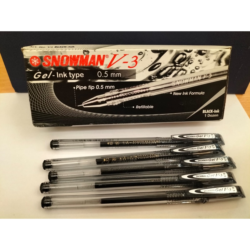 

Gel Pen V-3 Snowman