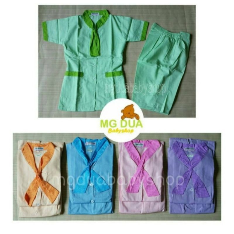 Baju Seragam Suster Kulot Warna Dasi | Baju Suster | Baju Seragam Suster