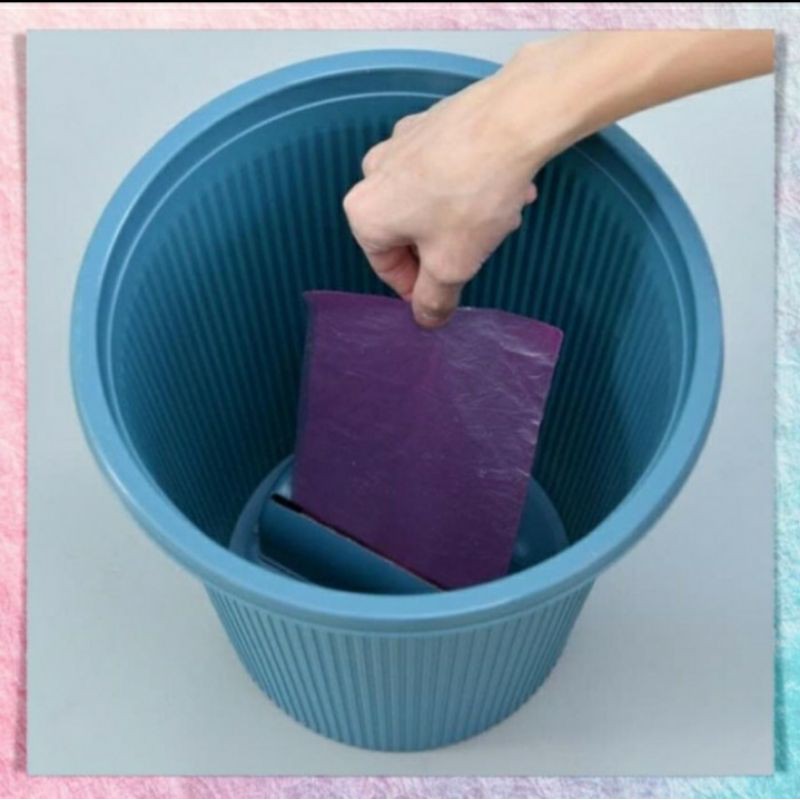 tong sampah plastik roll plastik otomatis / tempat sampah otomatis