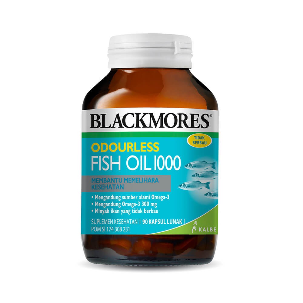 Blackmores Odourless Fish Oil 90 Kapsul - Suplemen Minyak Ikan