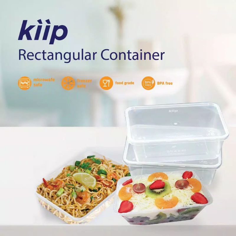 KIIP Thinwall Food Container/Kotak Makan Plastik Klip  @25set