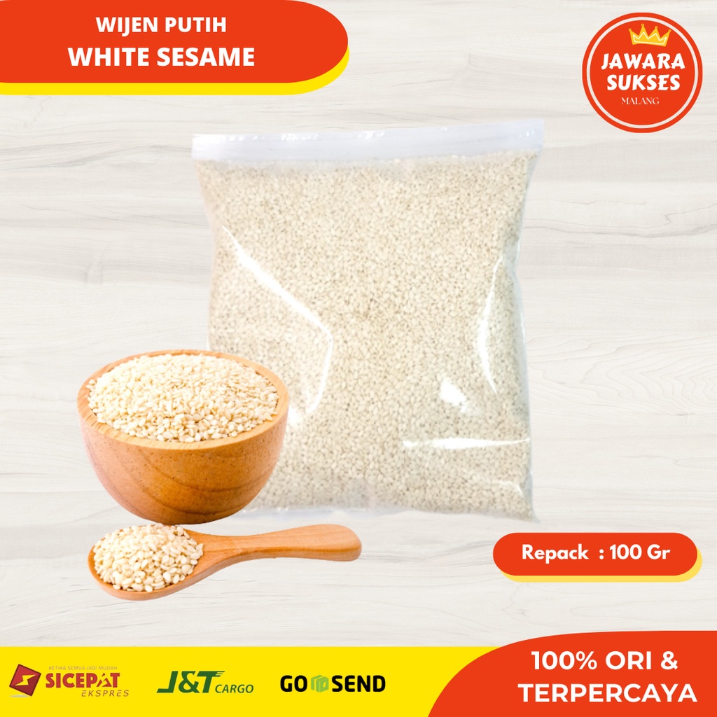 

Biji Wijen Putih 100gr | White Sesame Repak 100gr