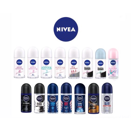 ☘️Yuri Kosmetik☘️ NIVEA  Deodorant Roll On 50ml / 25ml