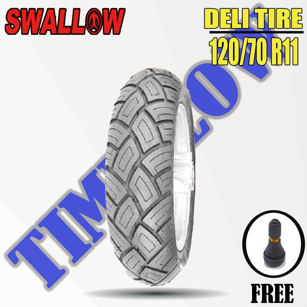 Ban Belakang Motor VESPA PRIMAVERA // SWALLOW DELI TIRE 120/70 Ring 11 Tubeless