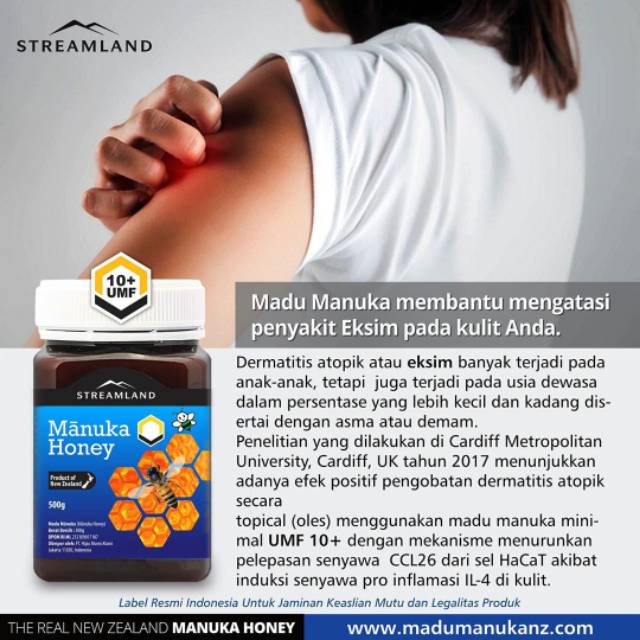 Madu Manuka Streamland Umf10 500gr Original New Zealand Indonesia