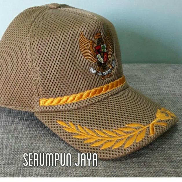 「BIG Sale」 TOPI GARUDA PADI KAPAS - TOPI GARUDA KREM PADI KAPAS JARING DOUBLE MESH