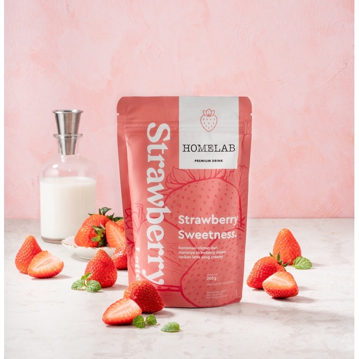 Bubuk Minuman STRAWBERRY LATTE - Premium Dr..... 5