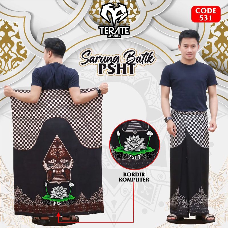 SARUNG BATIK PSHT BORDIR SARUNG PSHT SARUNG BATIK SH TERATE BORDIR