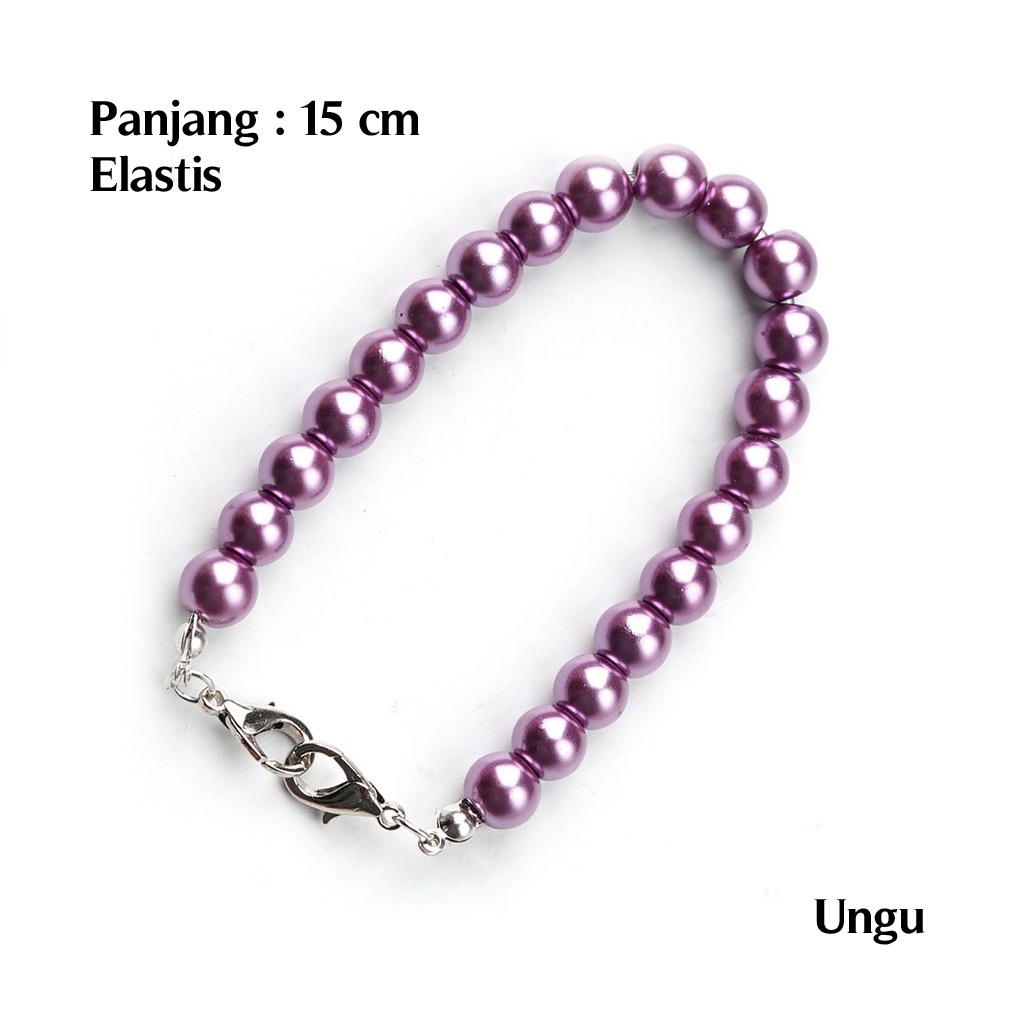 Konektor Masker Hijab Kancing, Tali Pengait Masker Jilbab Beads Full Color Ukuran 15 cm
