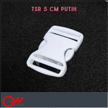 BUCKLE PUTIH / SLOT PUTIH / CETREKAN TAS / TSR 5,0 CM PUTIH