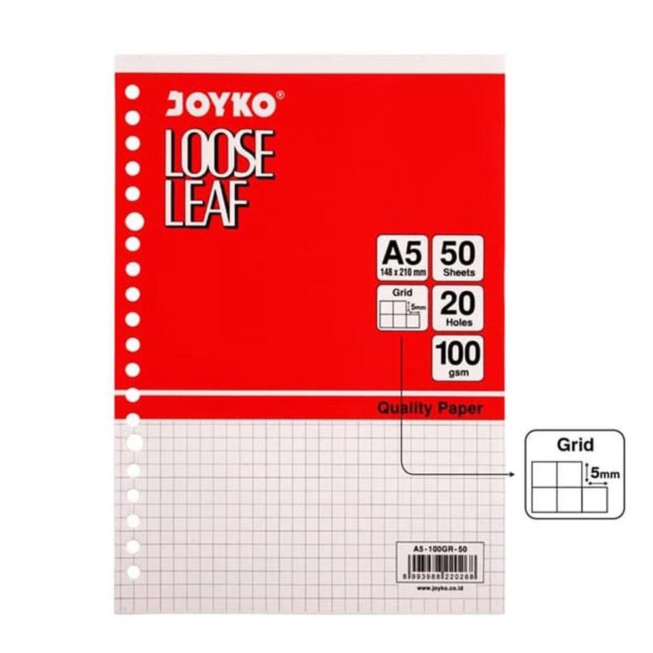 

JOYKO LOOSE LEAF A5 50 LEMBAR KOTAK / LOOSE LEAF JOYKO A5 50 STRIMIN