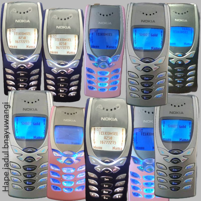 Nokia 8250 / 8310 /lcd wrna hijau langka HP jadul second original 100%