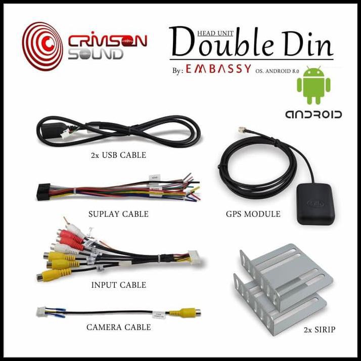 Promo Terbatas Head Unit Double Din Android Embassy Em-888