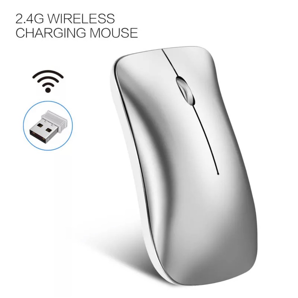 WEYES Mouse Wireless 2.4GHz Rechargeable USB Power Saving Silent Click