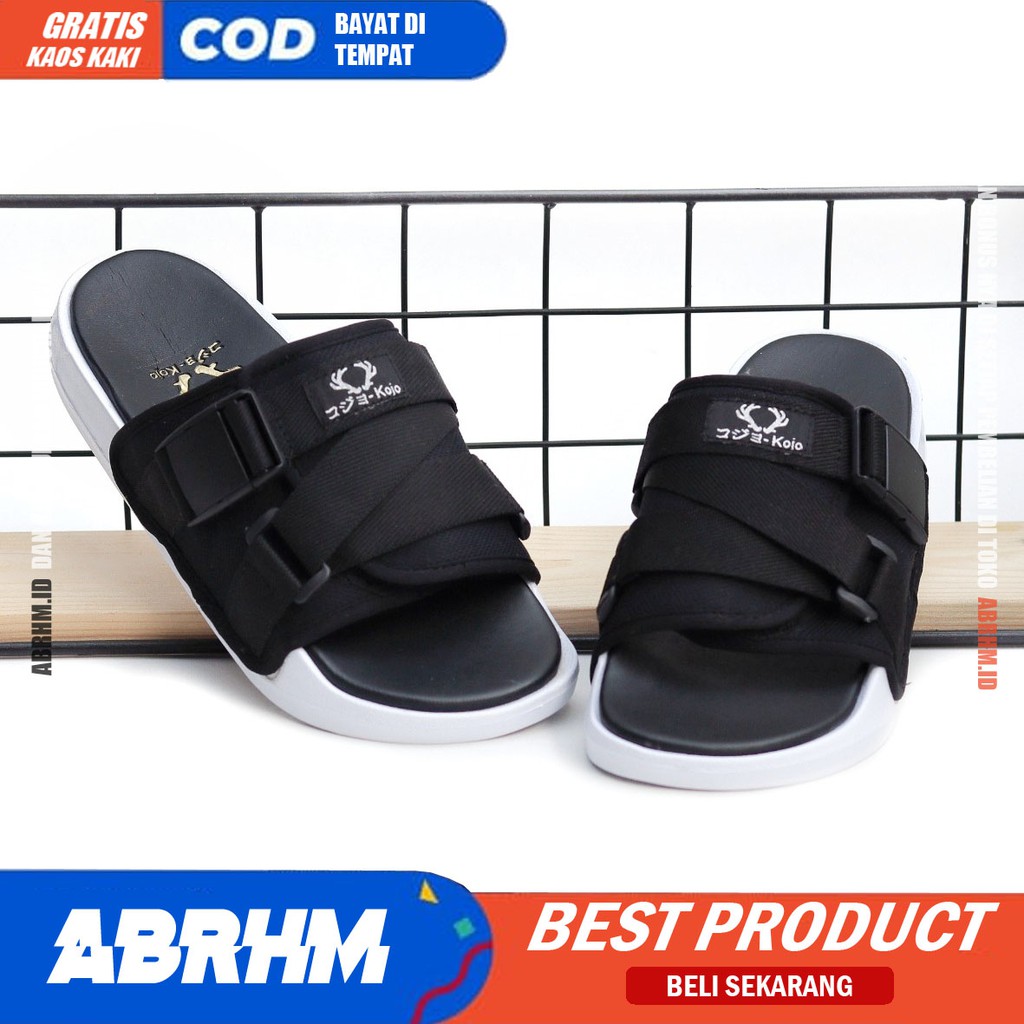 KOJO Sandal Slide Pria Sandal Pria Slop Sendal Selop Pria Ori Distro Sendal Slop Cowok / Cowo Keren