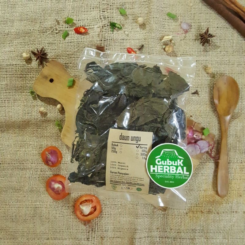 

DAUN UNGU KERING 1 KG - Graptophyllum Pictum - MURNI - JSR - REMPAH - PREMIUM QUALITY