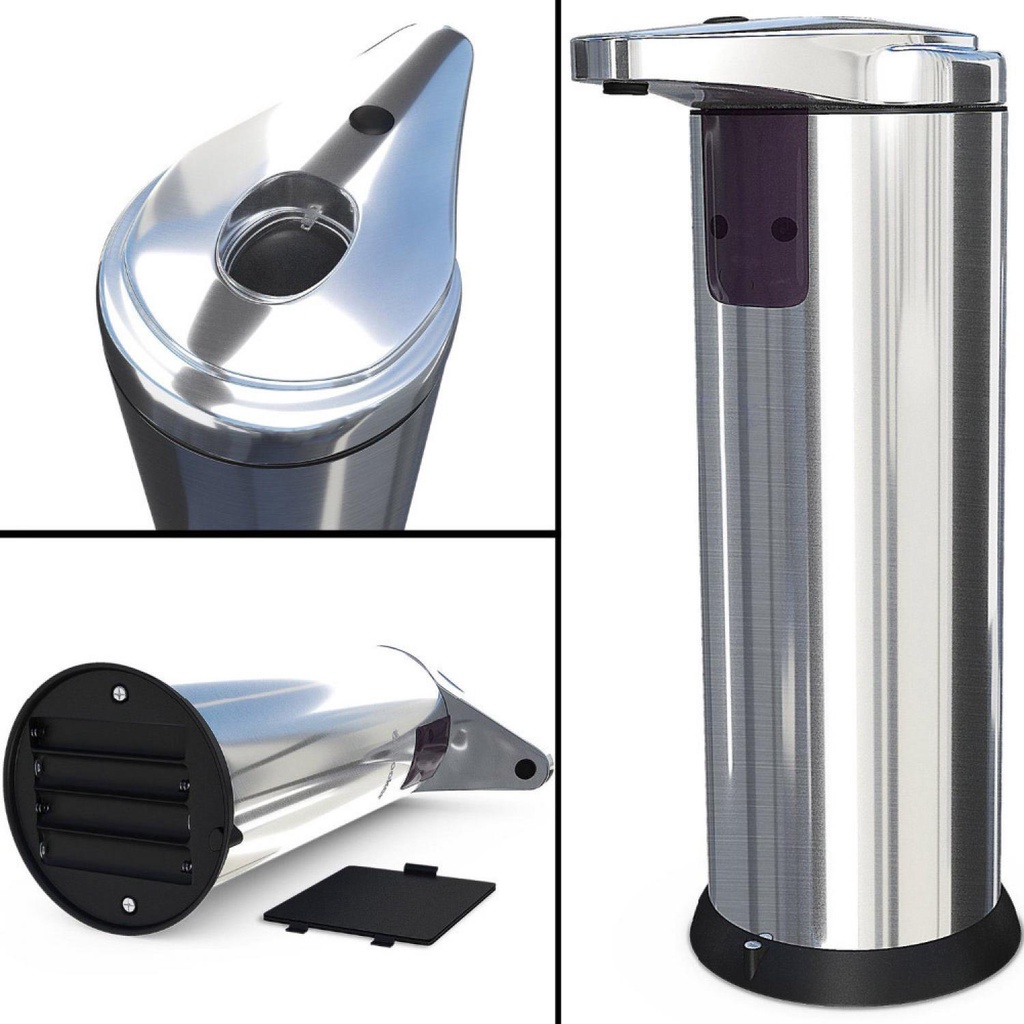 Dispenser Sabun Cuci Tangan Otomatis Stainless Steel Svavo - AD-03