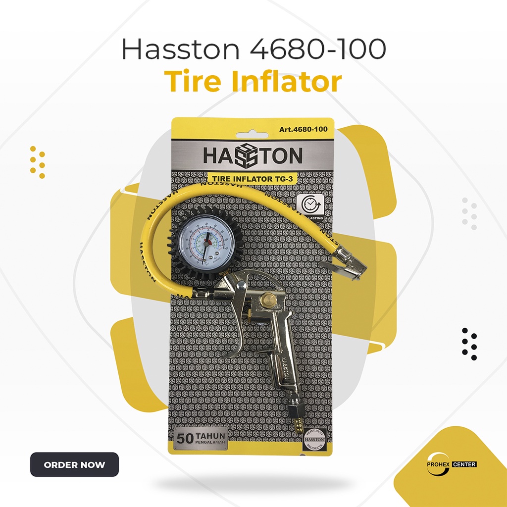 HASSTON PROHEX Tire inflator TG-3 isian angin inflating gun