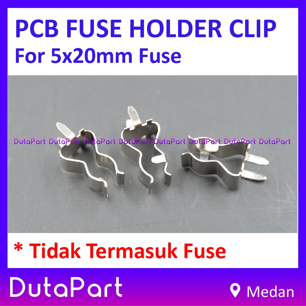 PCB Mounting Fuse Holder Clip Rumah Sekring Sekering 5x20mm Harga 1 Pc