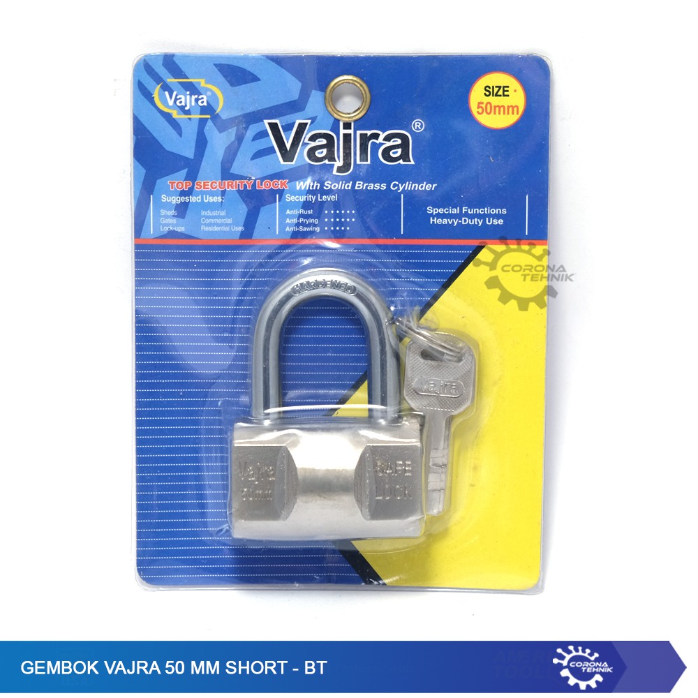 Gembok Vajra 50 mm Short - BT