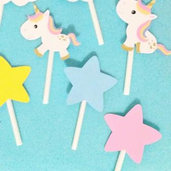 ✲ Unicorn Cupcake Topper ➹