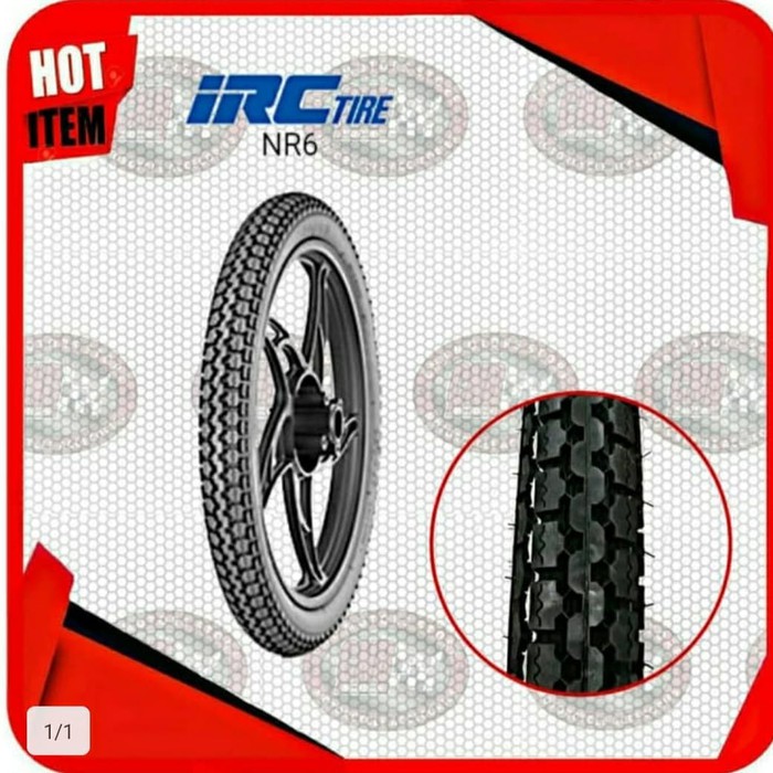 BAN LUAR IRC 250-17 NR6 PETAK TAHU ORI IRC