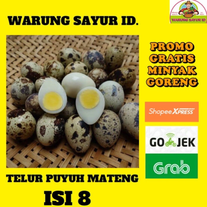 

TELUR PUYUH MATANG ISI 8