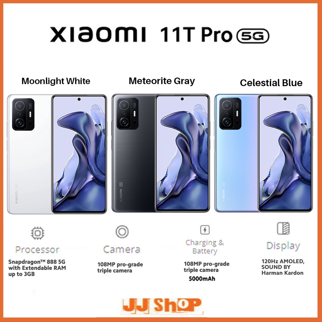 XIAOMI 12T &amp; 11T PRO 5G 12/256 8/256 GB &amp; XIAOMI 11T 5G 8/256 RAM 12GB 8GB ROM 256GB GARANSI RESMI