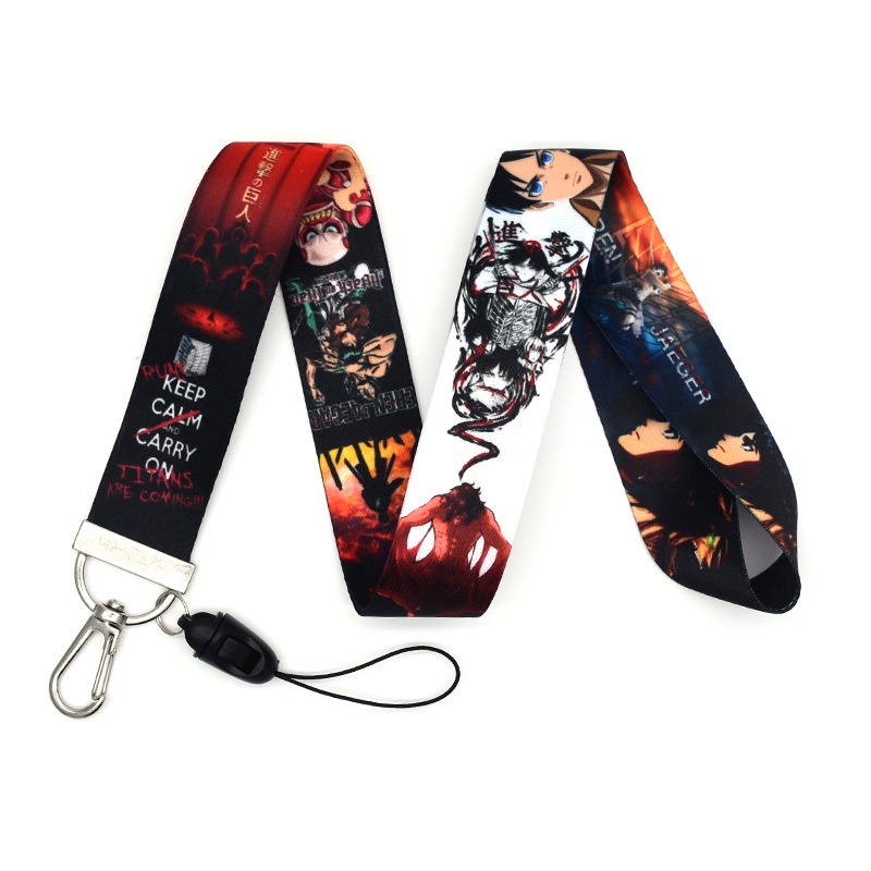 Lanyard Panjang Desain attack on titan Untuk Ponsel