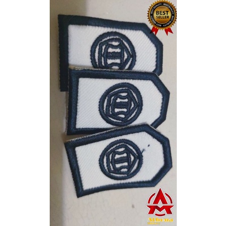 Bedge bordiran monogram satpam | Bet bordiran Monogram Satpam | Bordiran monogram satpam