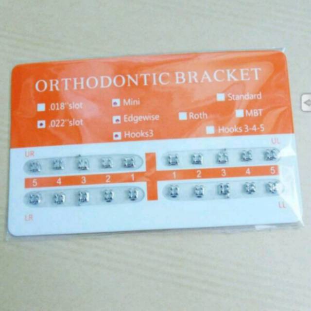 Bracket behel permanen Fancy Orange . Orens . Orange