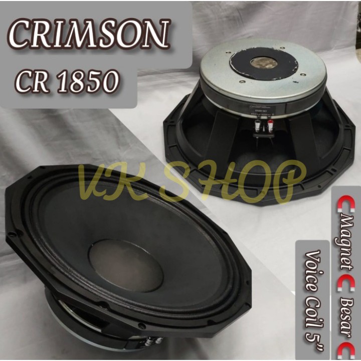 SPEAKER KOMPONEN CRIMSON CR 1850 18 INCH ORIGINAL