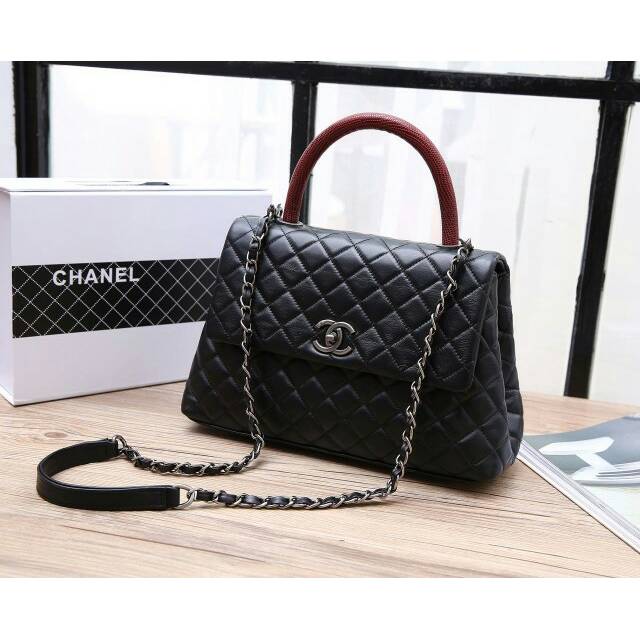 CHANEL COCO RUTHENIUM METAL BAG