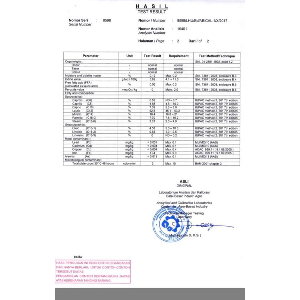 

TERLARIS VCO KHAS PREMIUM QUALITY 500 ML