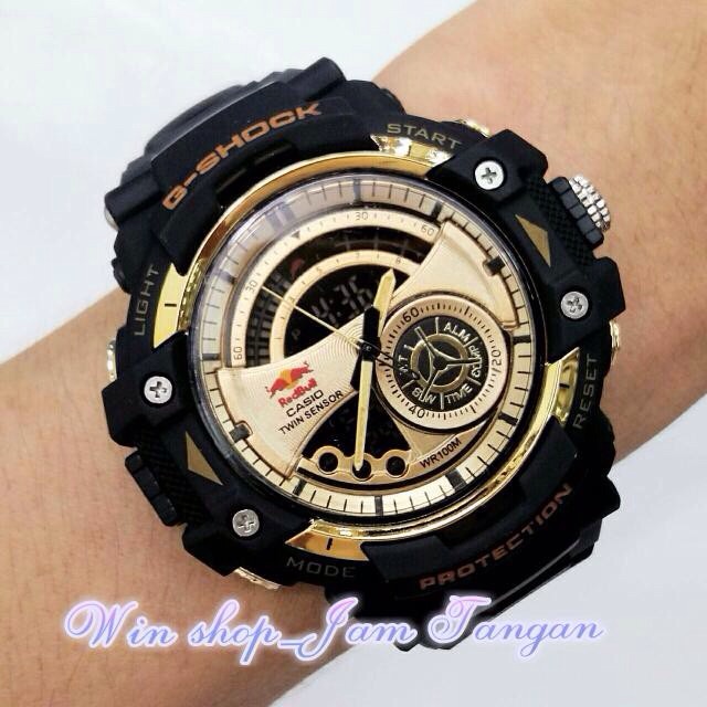 CASIO RED BULL JAM TANGAN ANALOG DAN DIGITAL