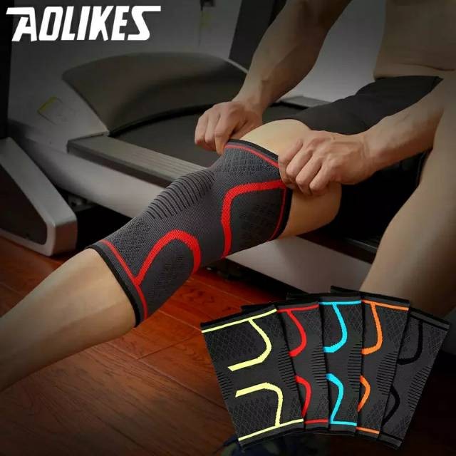 Aolikes Lutut Knee Pad Support Brace Nylon Running Fitness Cycling