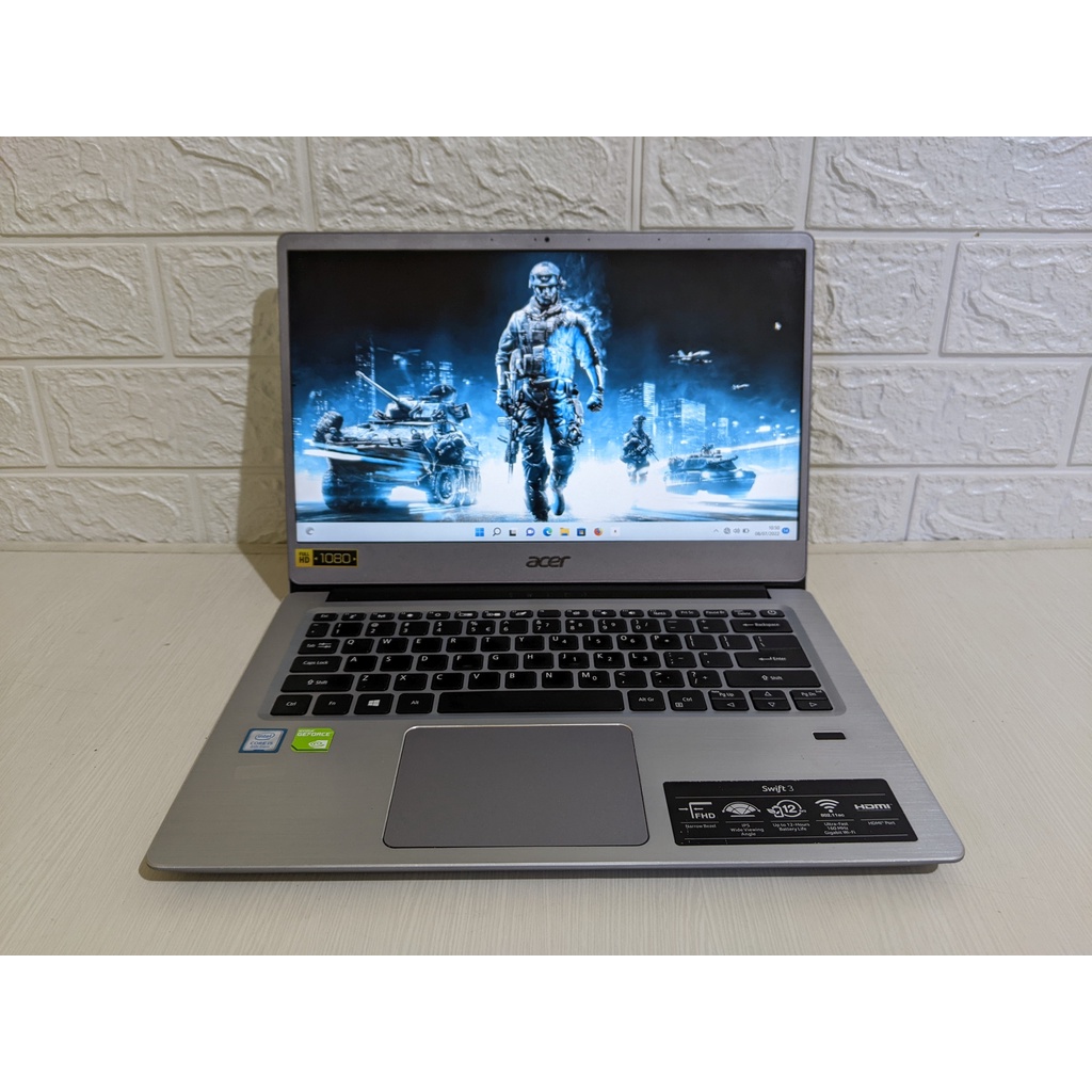 Acer Swift 3 Core i5-8250U Nvidia MX150 SSD IPS FHD Laptop Second Gaming Bekas SF314 Gen 8 Gen8
