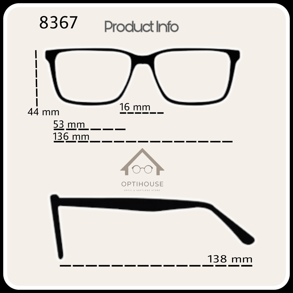 Frame Kacamata Cat eyes Catpindy 8367