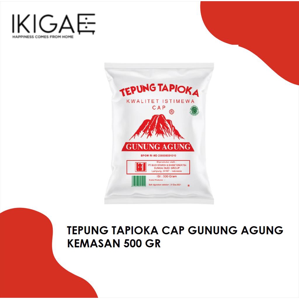 

TEPUNG TAPIOKA CAP GUNUNG AGUNG 500GR