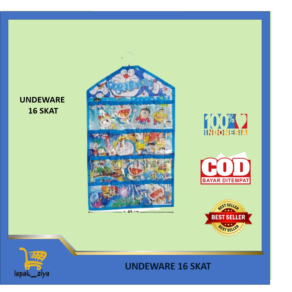 Rak Underwear Karakter/Rak kaos kaki gantung / rak underware karakter 1kg isi 15