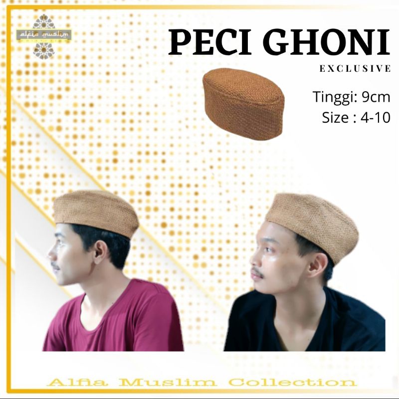 Peci Ghoni / Peci Goni / Peci Habib Bahar peci ghoni polos