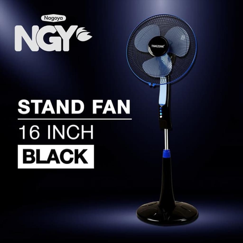

TIMEZONE TZ-16KB Kipas Angin Berdiri / Stand Fan 16 inch Hitam Glossy | NGY