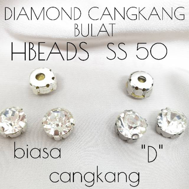 CB9 | 1 gross SS50 Diamond Cangkang jahit / 144 pcs